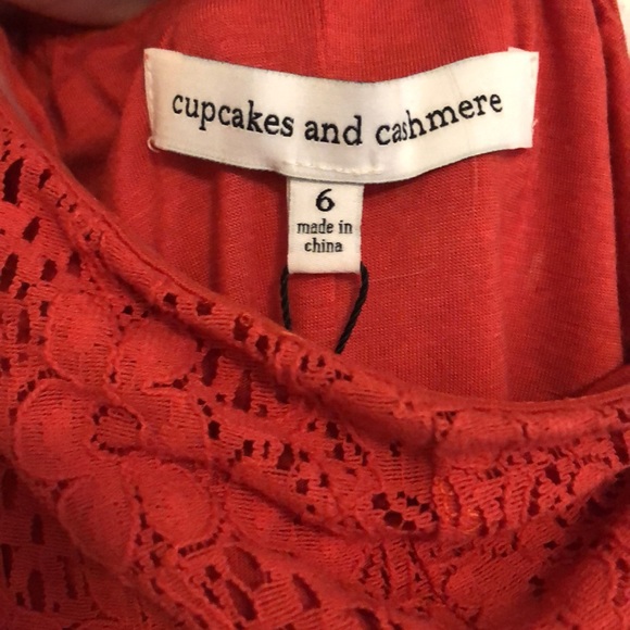 Cupcakes and Cashmere Burnt Red One Shoulder Dress - Picture 9 of 9